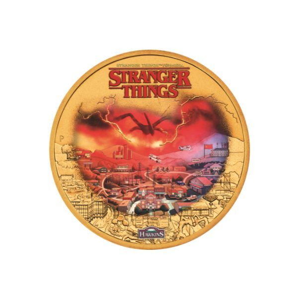2026 $1 Welcome to Hawkins - Stranger Things Gold-Plated Uncirculated Collector Coin