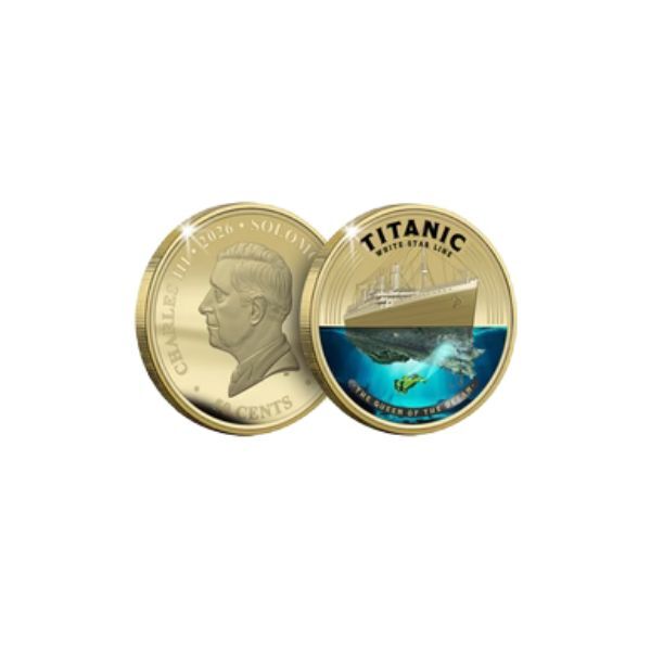 2026 Titanic Day Super Size Gold-Plated Luxe Edition Coin