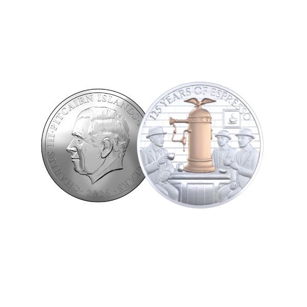 2026 125 Years of Espresso 2oz Silver Proof Coin