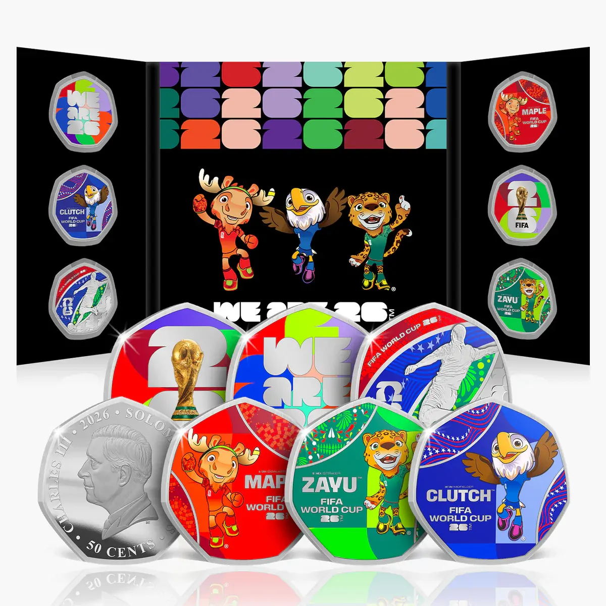 2026 The Official FIFA World Cup Brilliant Uncirculated Proof-Like 6 Coin Set