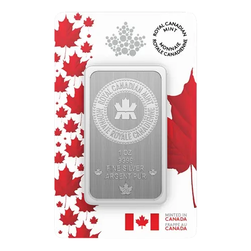 2026 1 Oz 99.99% Pure Silver Bar in Proudly Canadian Packaging 