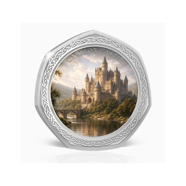 2026 Camelot Castle - Myths and Legends of Britain Silver Plated BU Commemorative Medallion