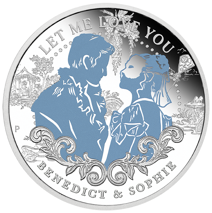 2026 Benedict & Sophie - Bridgerton 1/2 Oz Silver Proof Coloured Coin