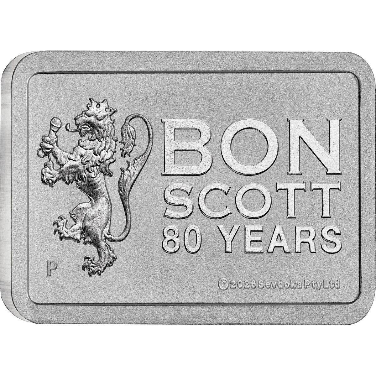 2026 Bon Scott 80th Birthday 10g Silver Minted Bar