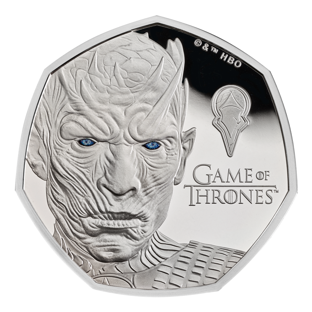 2026 50p Ice - Game of Thrones Coloured Silver Proof Coin