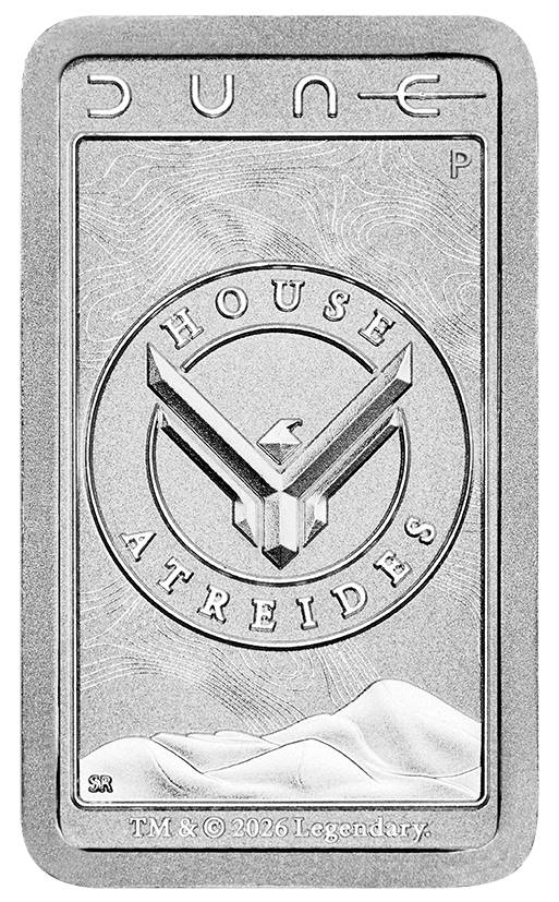 2026 DUNE - House Atreides 10g Silver Minted Bar