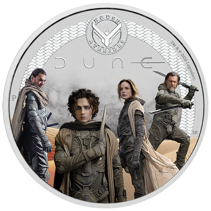 2026 DUNE- House Atreides 1/2oz Silver Coloured Coin