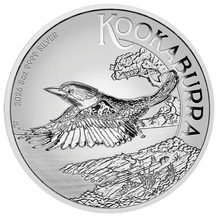 2026 $8 Australian Kookaburra 5 oz Silver Incused Coin
