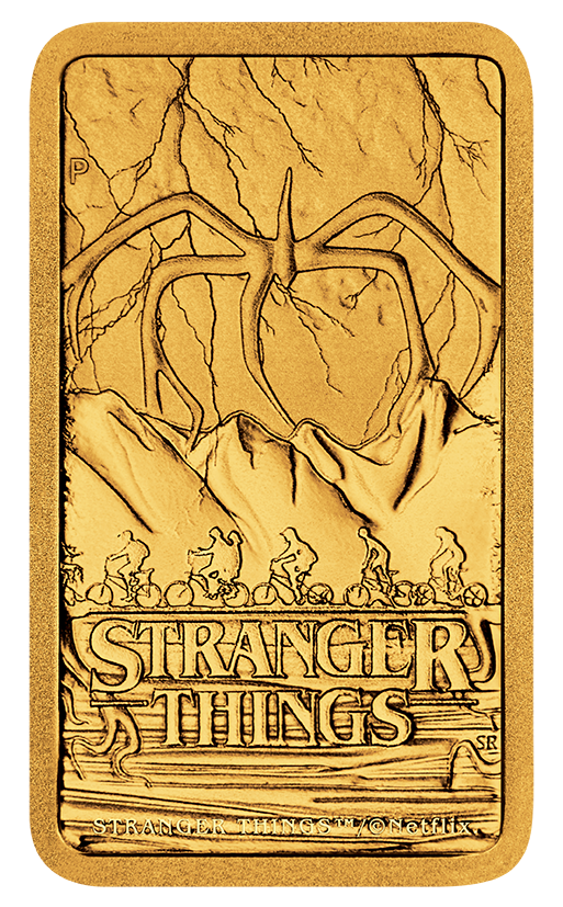2026 Stranger Things 1g Gold Minted Bar