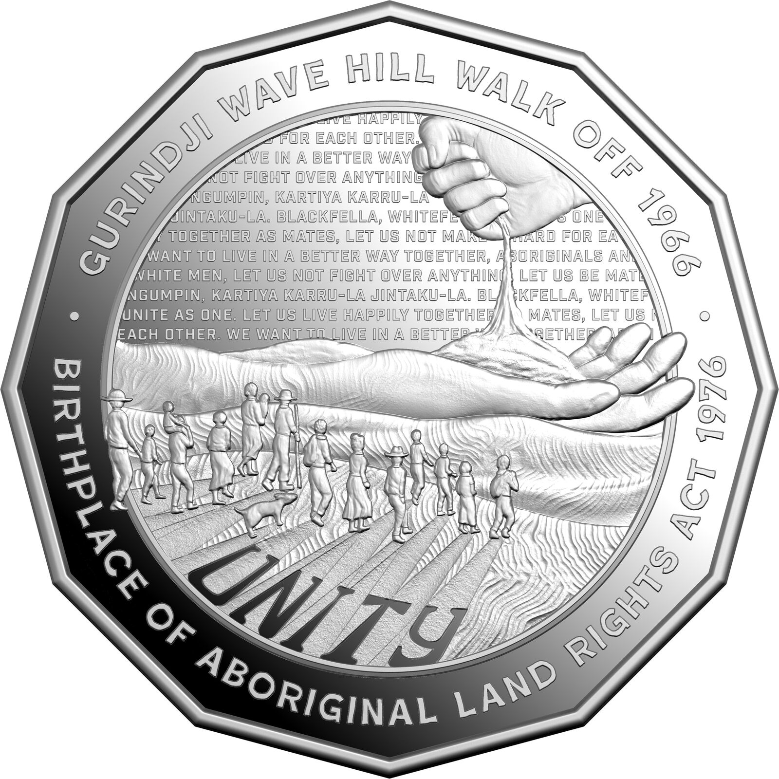 2026 Australia Wave Hill Walk Off 60th Anniversary & Aboriginal Land Rights Act 1976 50th Anniversary 50c Silver Proof Coin