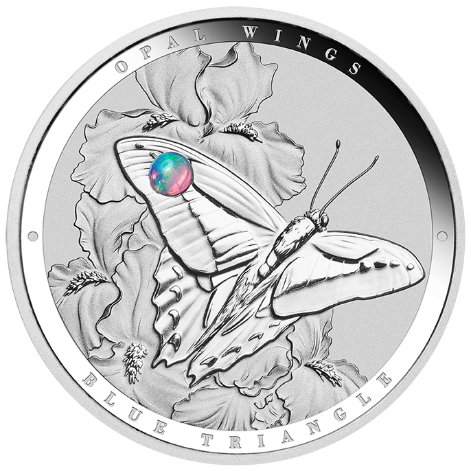2026 $2 Opal Wings - Blue Triangle 1oz Silver Coin