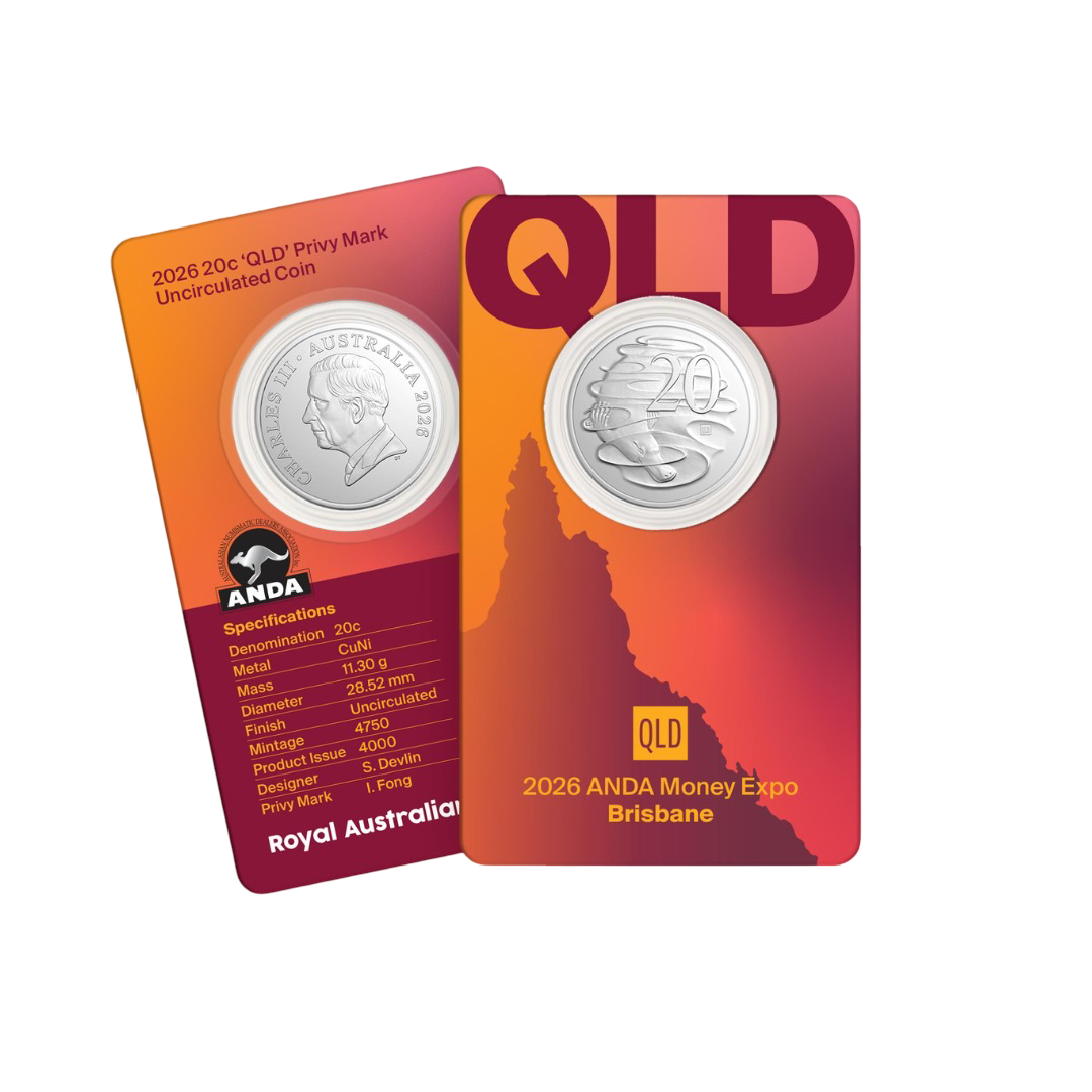 2026 20c 'QLD' Privy Mark Uncirculated Coin in Card