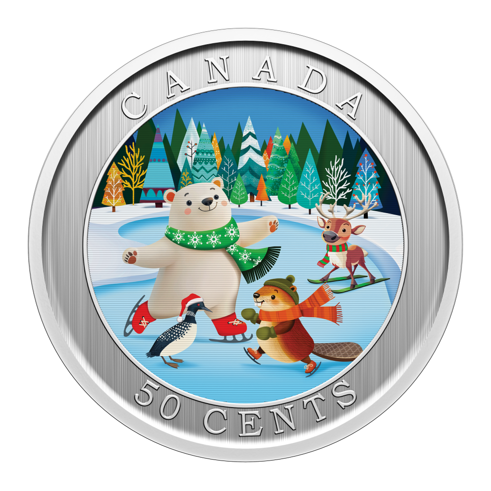 2026 50c Whimsical Winter Lenticular Coin