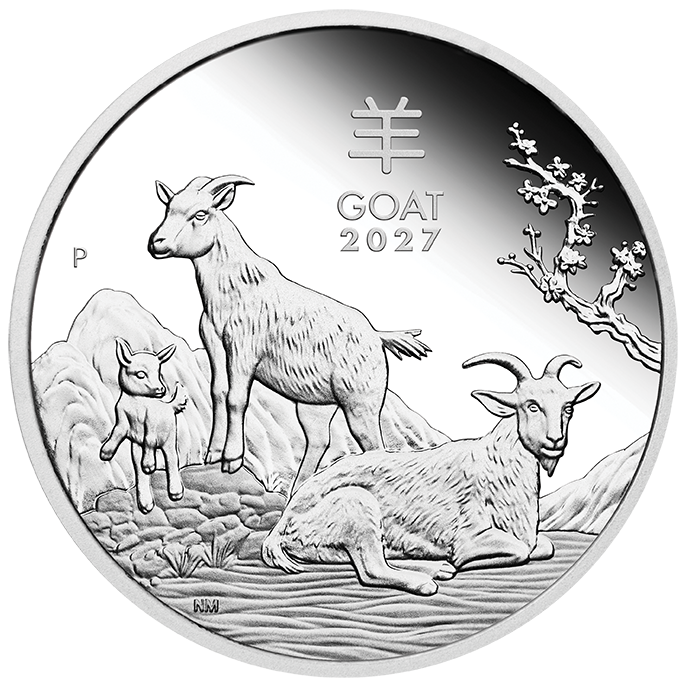 2026 50c Australian Lunar Series III Year of the Goat 1/2oz Silver Proof Coin
