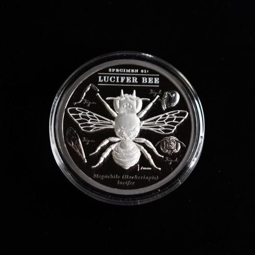 2026 $5 Lucifer Bee - Australia's Dark Bees 2 Oz Silver Black Proof Coin