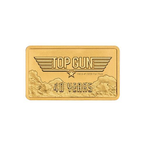 2026 40 Years of Top Gun 1g Gold Rectangular Coin