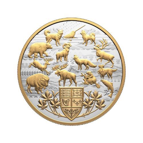 2026 $50 Heraldic Landscape: Animals of Canada 157.60g Fine Silver Coin 