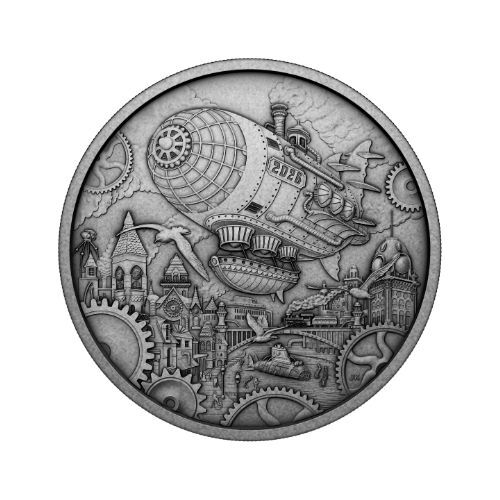 2025 $50 A Whimsical Tale : Blimp - 3.3 Oz Fine Silver Coin
