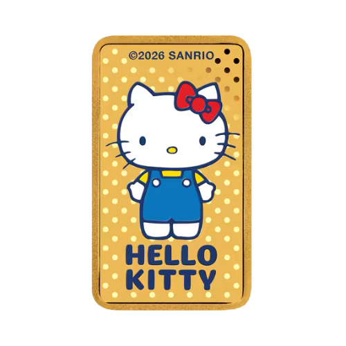 2026 Hello Kitty 1g Gold Minted Bar