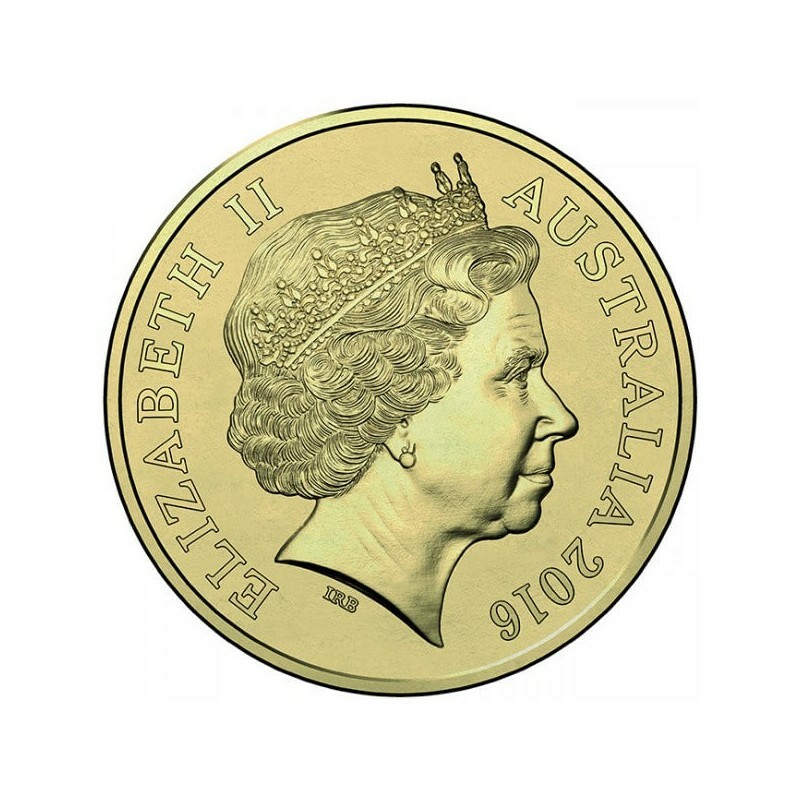 2016 $2 Yellow Olympic Ring - Rio Olympics Coloured Uncirculated Coin