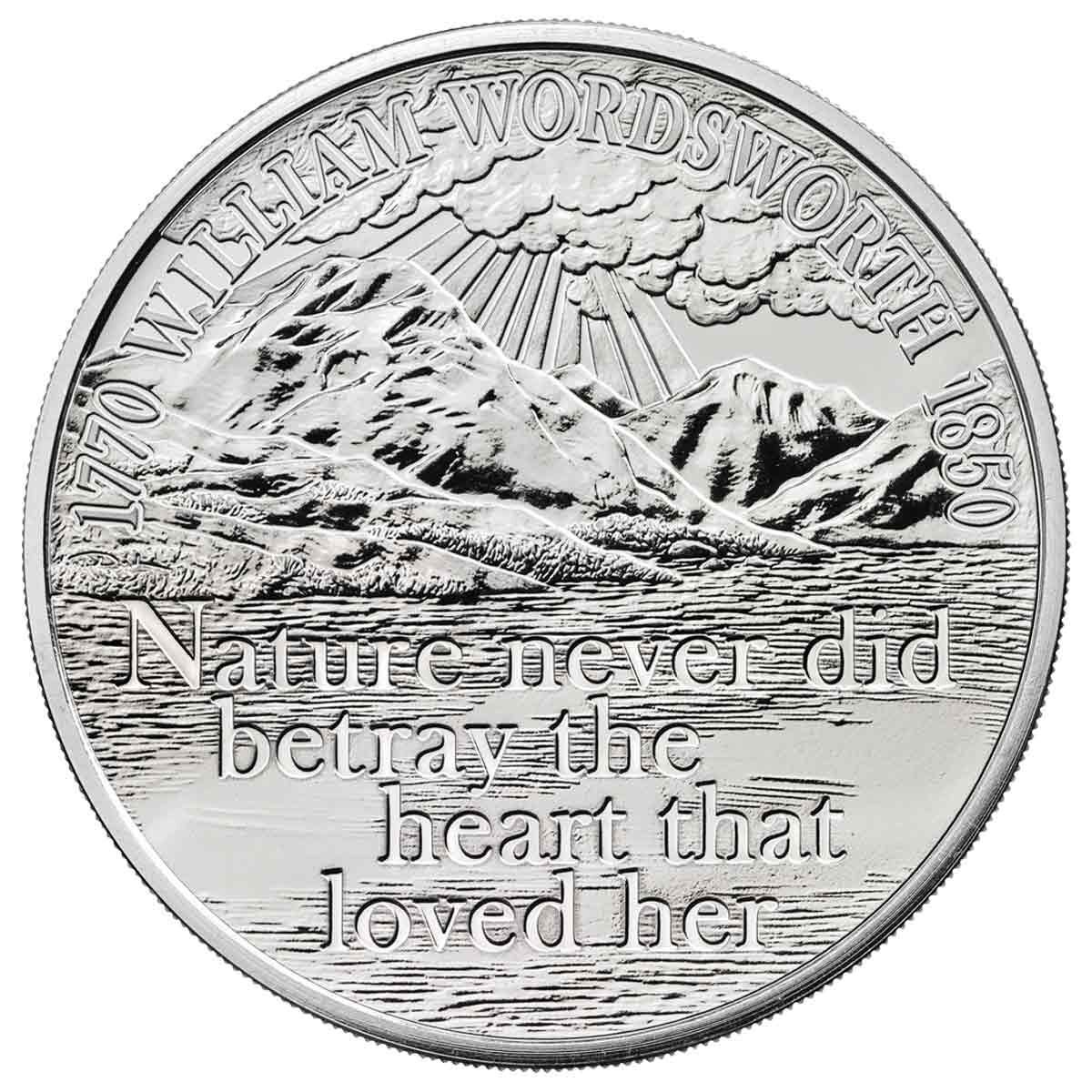 2020 £5 The 250th Anniversary of the Birth of William Wordsworth  Brilliant Uncirculated Coin