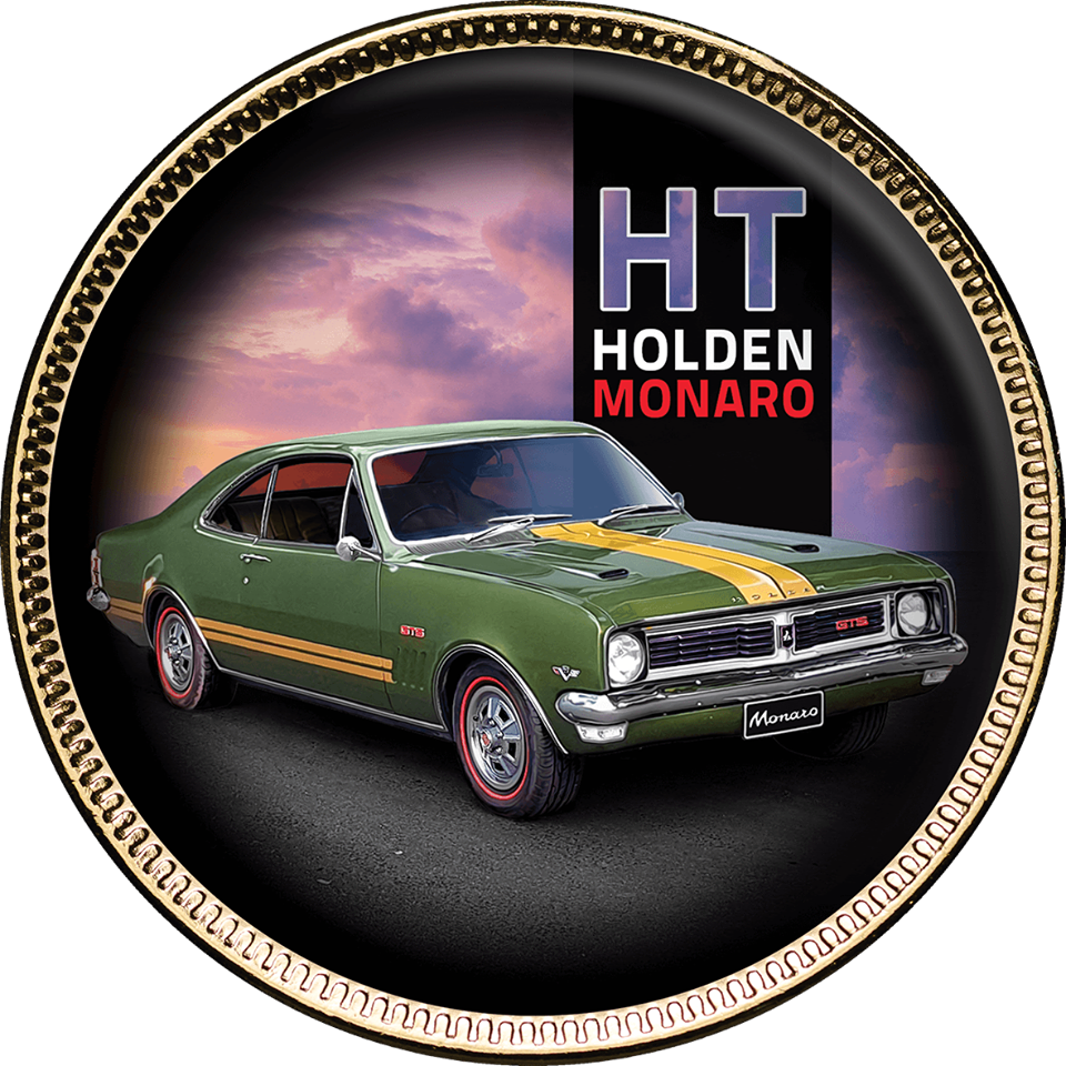 Holden Monaro Gold Plated Enamelled Penny 9 Coin Collection