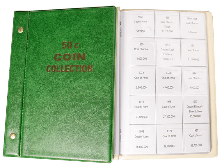 VST 50c Circulating Coin Album [Colour: Burgundy]