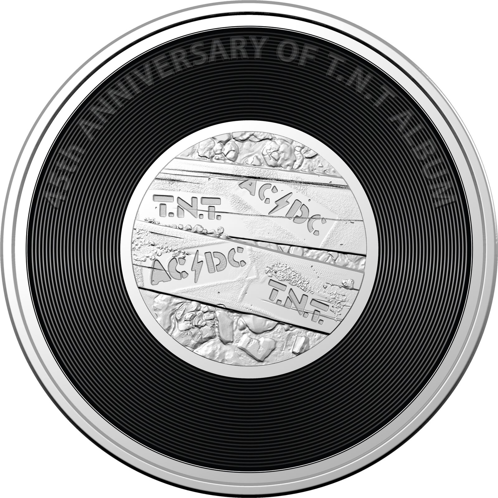 2020 20c AC/DC 45th Anniversary of the Australian release of TNT Coloured  UNC