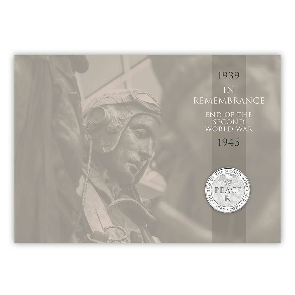 2020 £5 End of World War 2 Brilliant UNC Coin Cover