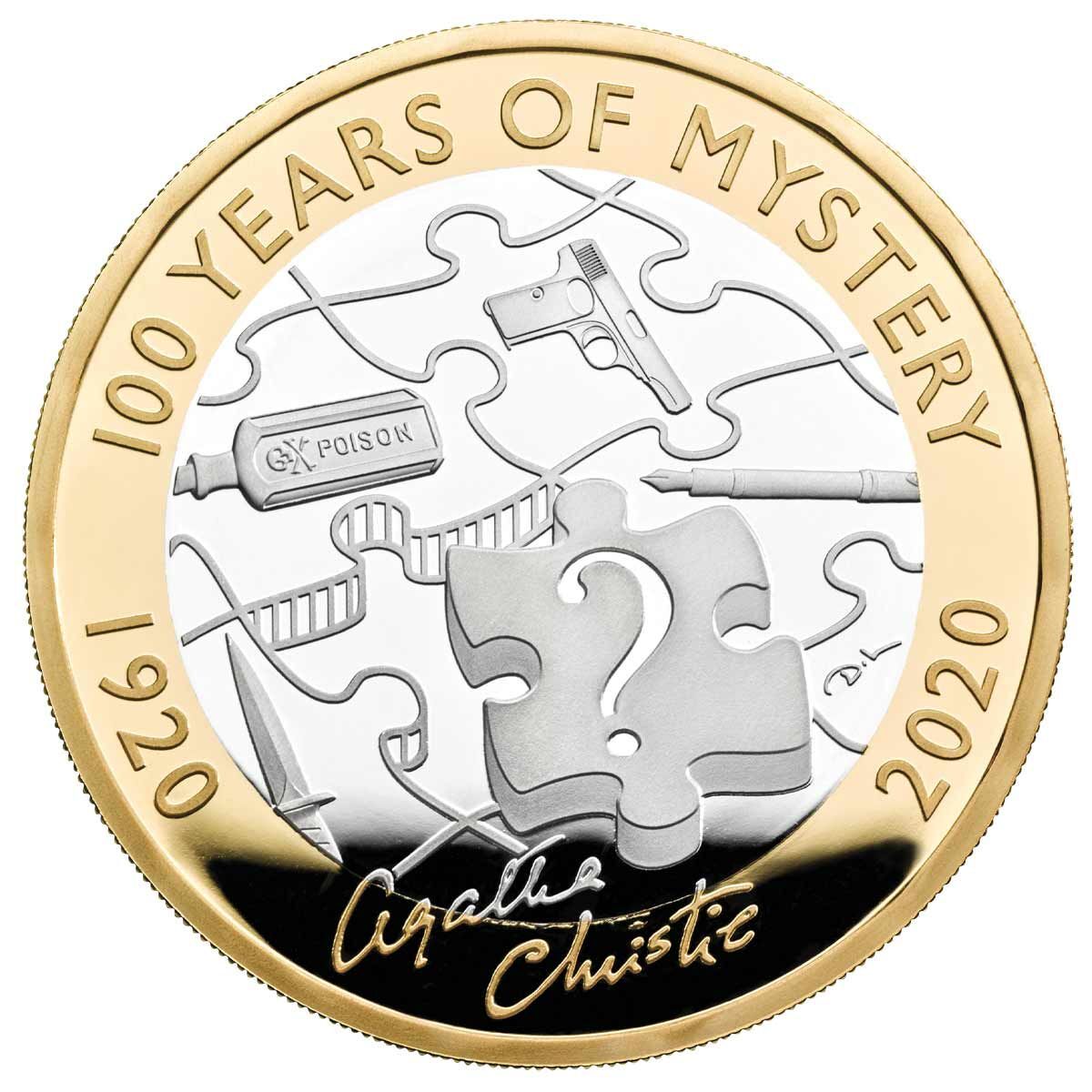 2020 £2 Agatha Christie Silver Proof Coin