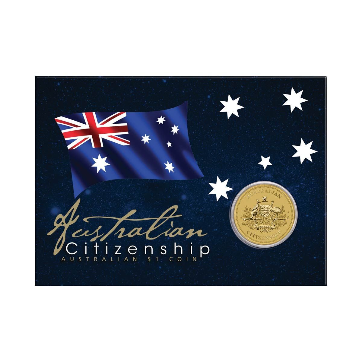 2021 $1 Australian Citizenship Coin in Card