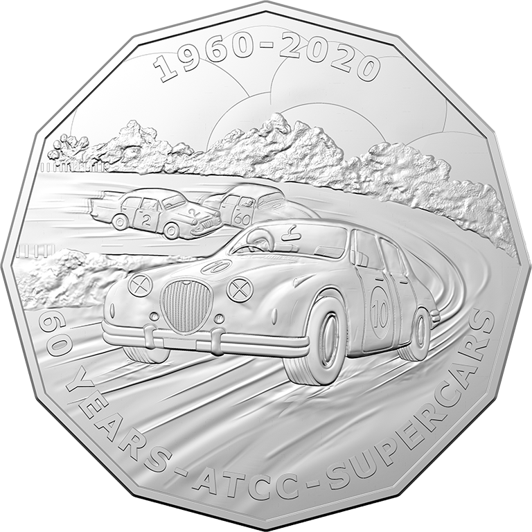 2020 V8 Supercars 60th Anniversary 9 x 50c Coin Collection