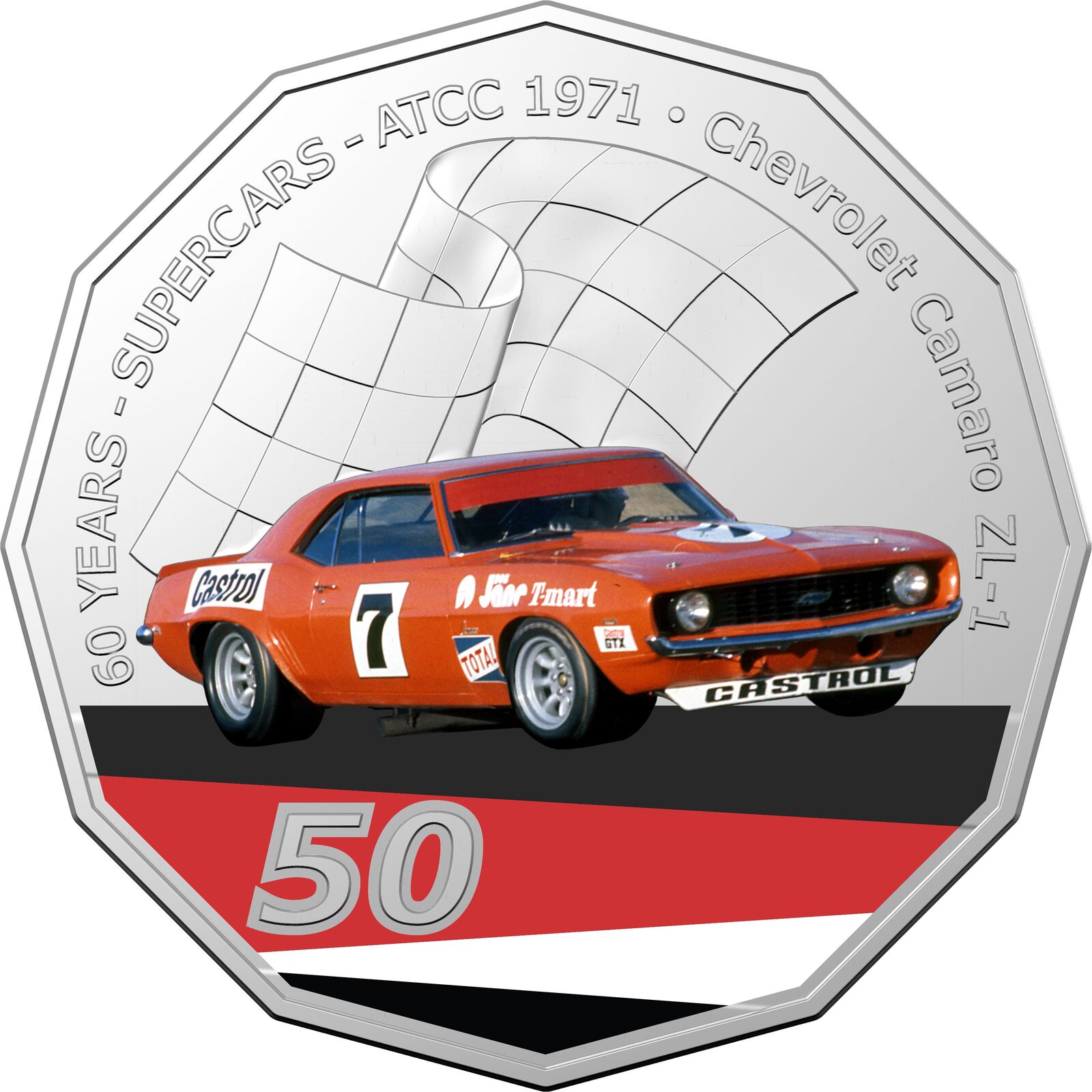 2020 50c Camaro ZL-1 V8 Supercars 60th Anniversary