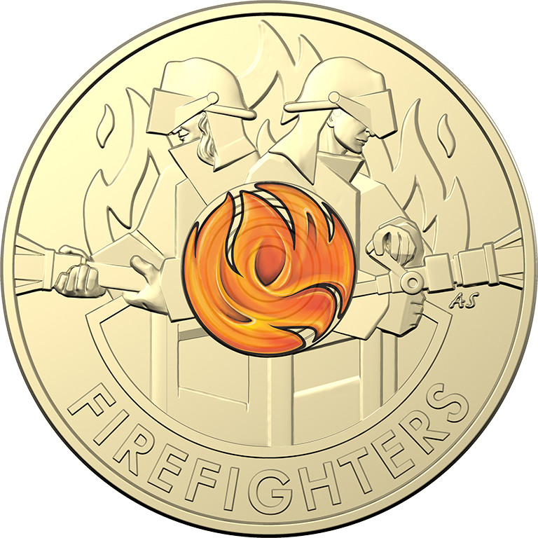 2020 $2 Firefighters Uncirculated Coin On Card