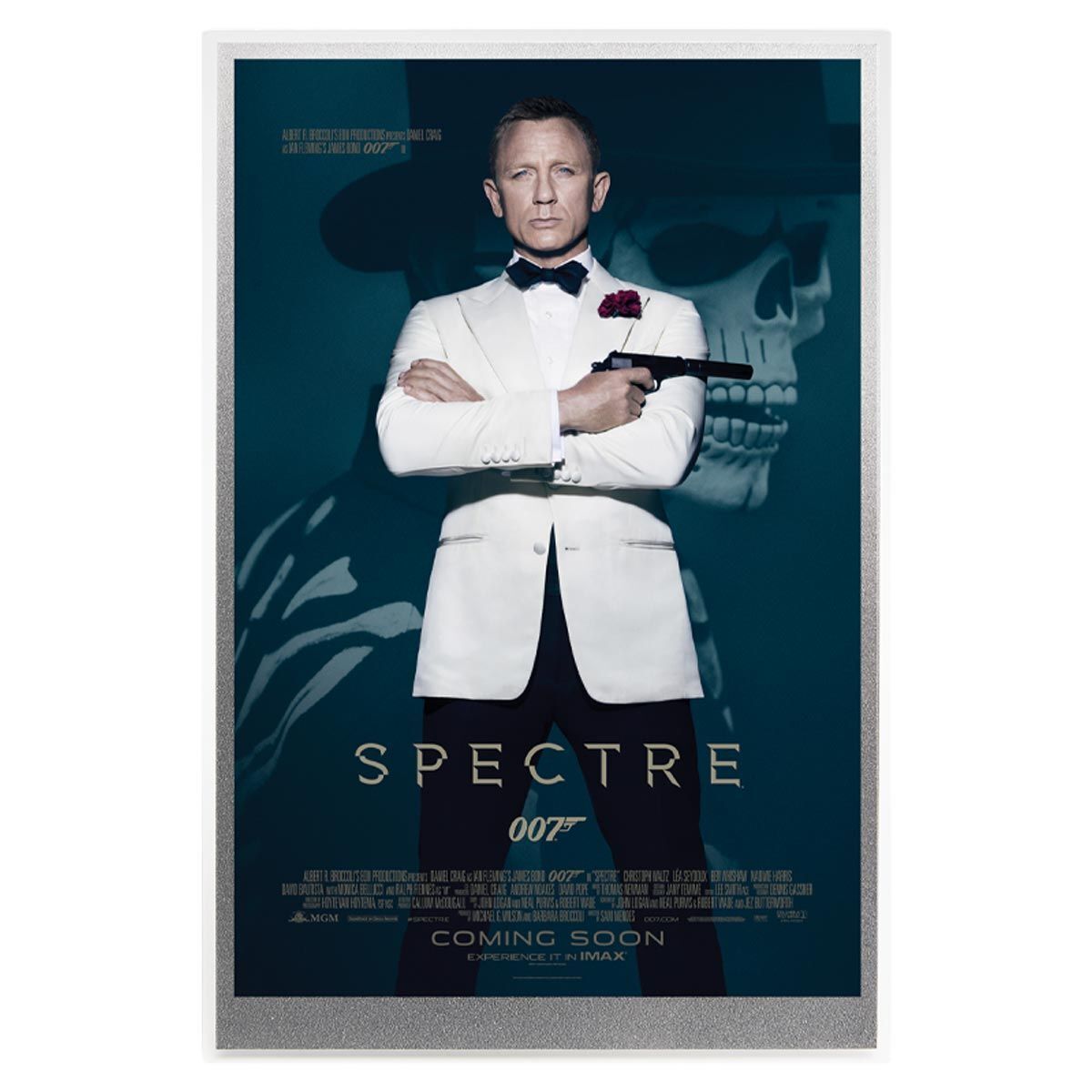 2020 Spectre Movie Poster 007 James Bond™ Silver Foil