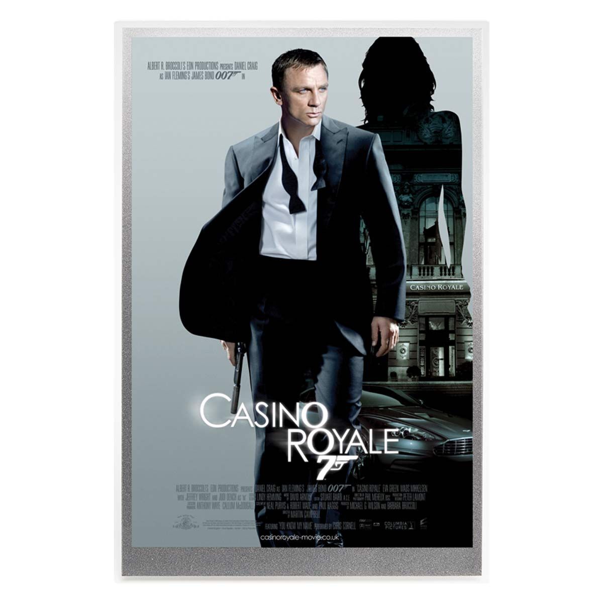 007 James Bond™ 2020 Casino Royale Movie Poster Silver Foil