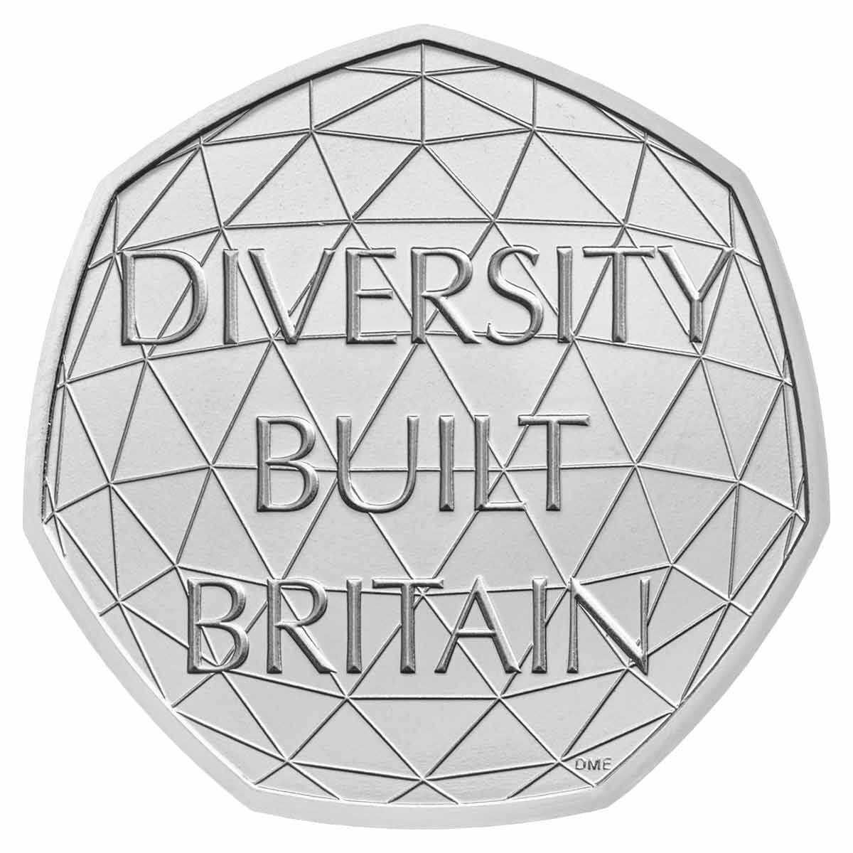 2020 50p Celebrate Diversity Copper-Nickel Brilliant Uncirculated Coin