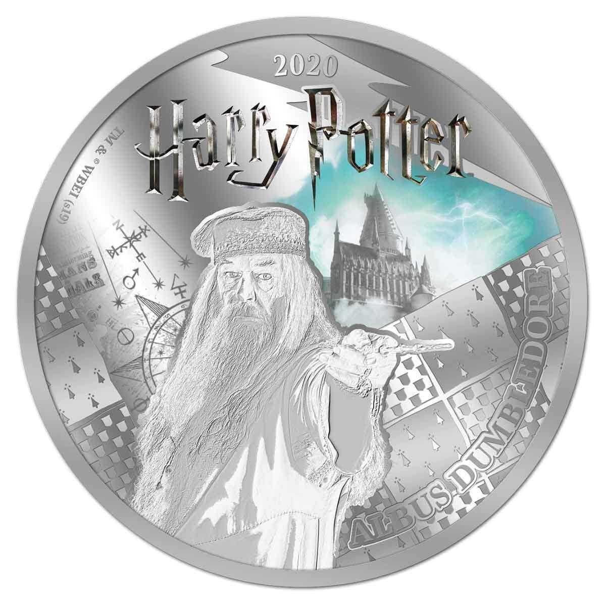 Albus Dumbledore 2020 Half Dollar Silver Plated Prooflike Coin
