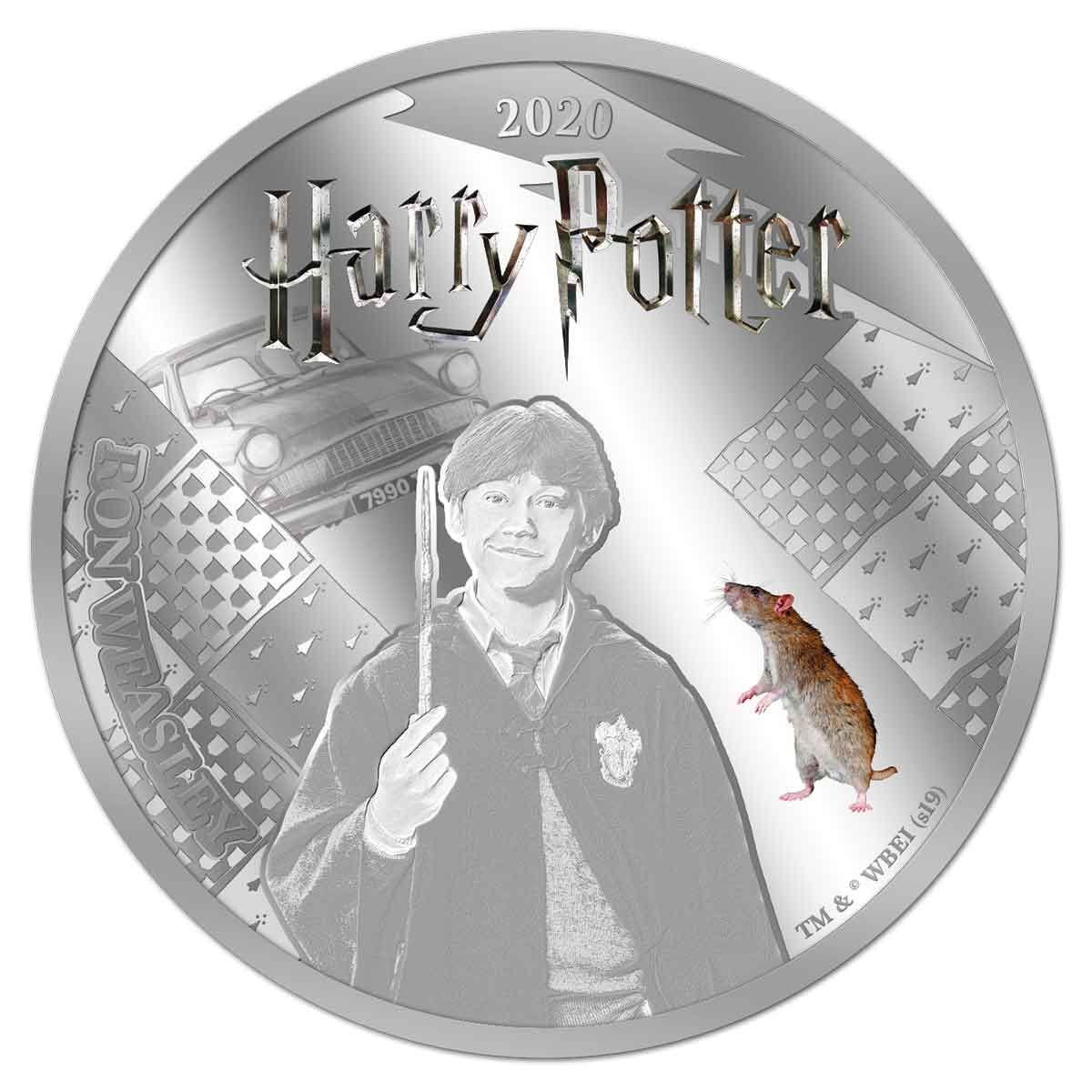 Ron Weasley 2020 Half Dollar Silver Plated Prooflike Coin