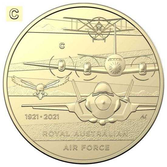 2021 $1 RAAF Centenary Mintmark & Privymark 4 Coin Set