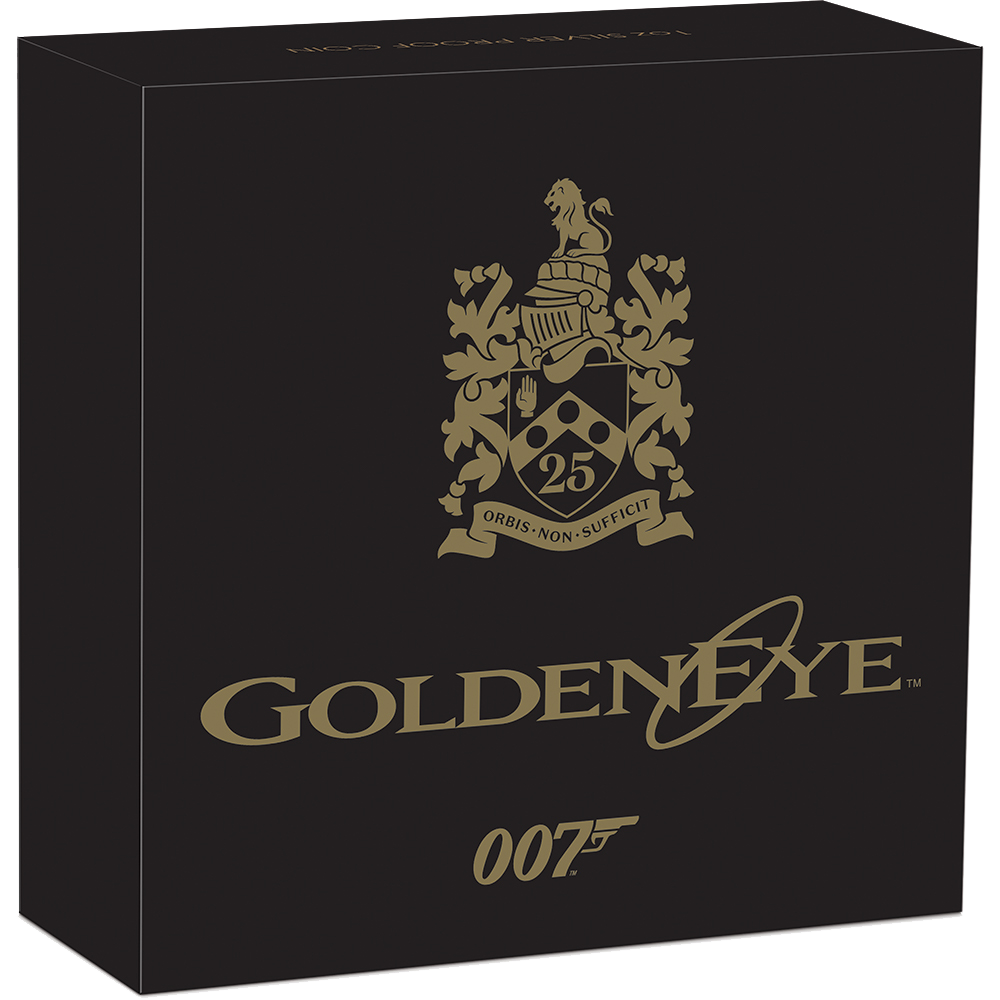 2020 $1 James bond - Golden Eye 25th Anniversary 1oz Silver Proof Coin