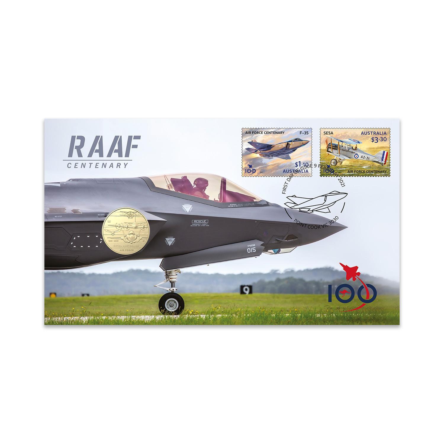 2021 $1 RAAF Centenary PNC