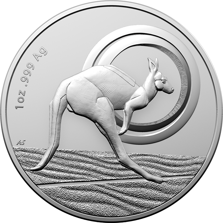 2021 $1 Outback Majesty Fine Silver Frosted Uncirculated 1 Oz - Kangaroo Series