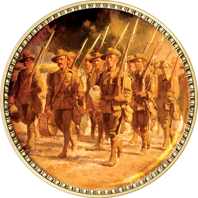 WWI Painting The War - Impressions Of Conflict 9 x Enamelled Penny Collection