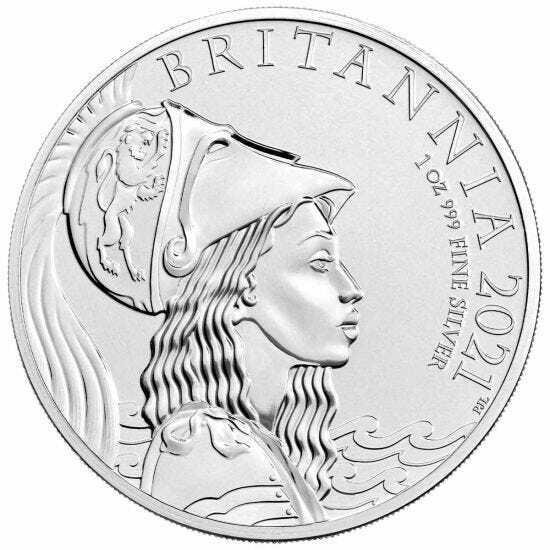 2021 £2 Britannia 1oz Silver Brilliant UNC