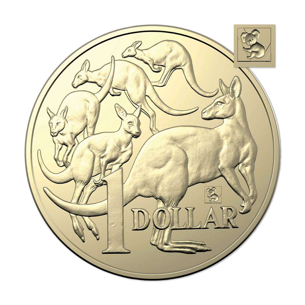 2021 $1 Koala Privy Mark ANDA Mob of Roos