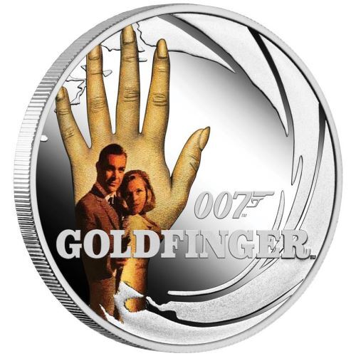 2021 James Bond GOLDFINGER 1/2oz Silver Proof Coin