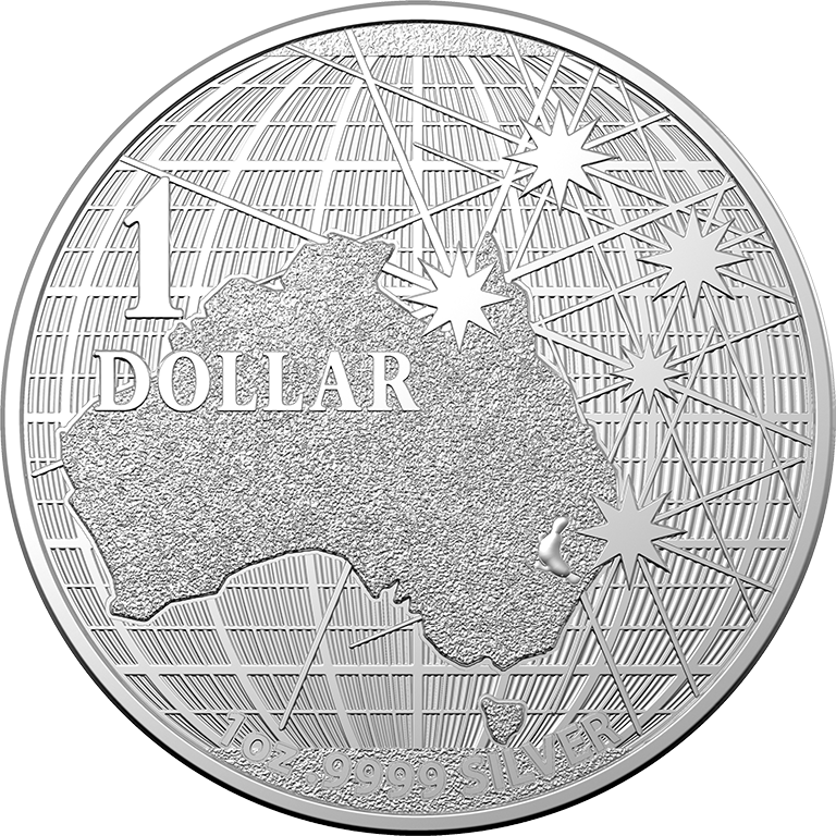2021 $1 Beneath The Southern Skies - Platypus Silhouette RAM 1 Oz Bullion