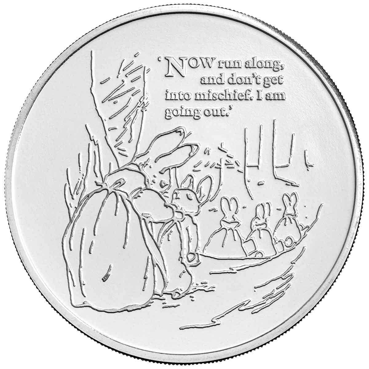 2021 The Tale of Peter Rabbit £5 Copper-Nickel BU