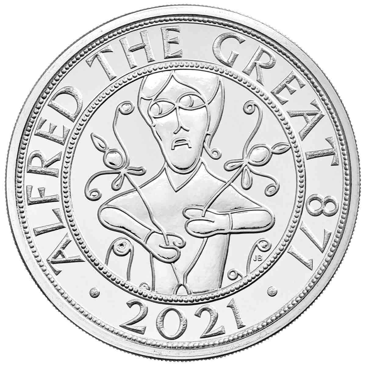 2021 Alfred the Great 1 50th Anniversary £5 Brilliant Uncirculated Coin